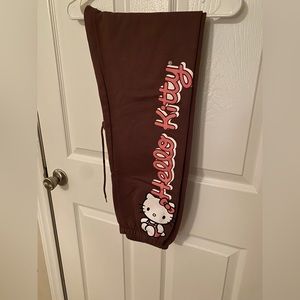 Hello Kitty Brown Joggers 1X